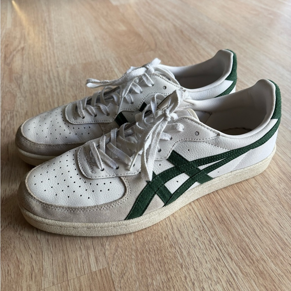Onitsuka Tiger GSM White Grey Green Sneakers – Men’s 10.5 – Used Good